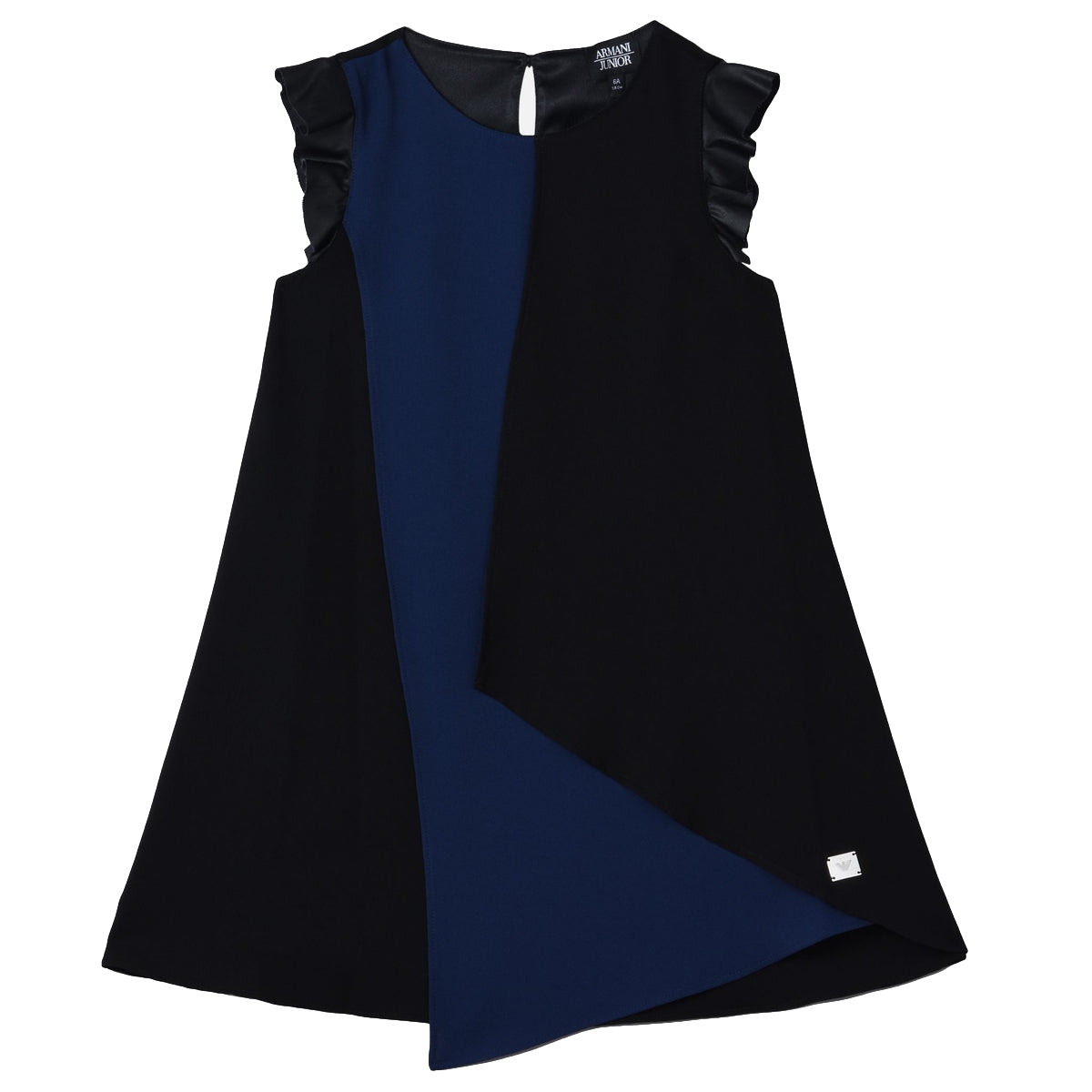 Armani Junior Girls Two-Tone Geometric Evening Dress Petit New York Armani Junior Girls Two-Tone Geometric Evening Dress Petit New York