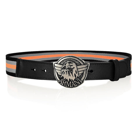 Armani Boys Eagle Canvas Leather Belt – Petit New York