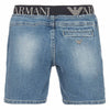 Armani Junior Boys Faded Blue Jean Shorts | New Season Boys Shorts Armani Junior [Petit_New_York]