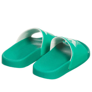 Armani Boys Green Logo Flip-Flops Sandals Boys Shoes Armani Junior [Petit_New_York]