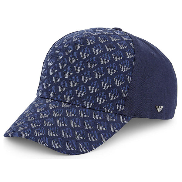 Armani junior boys navy logo baseball cap front grande.jpg v 1513187071