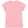 Armani Junior Girls Rose Pink 'Smiley Face' T-Shirt Girls Tops Armani Junior [Petit_New_York]