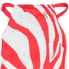 Girls Red and White Zebra Swimsuit