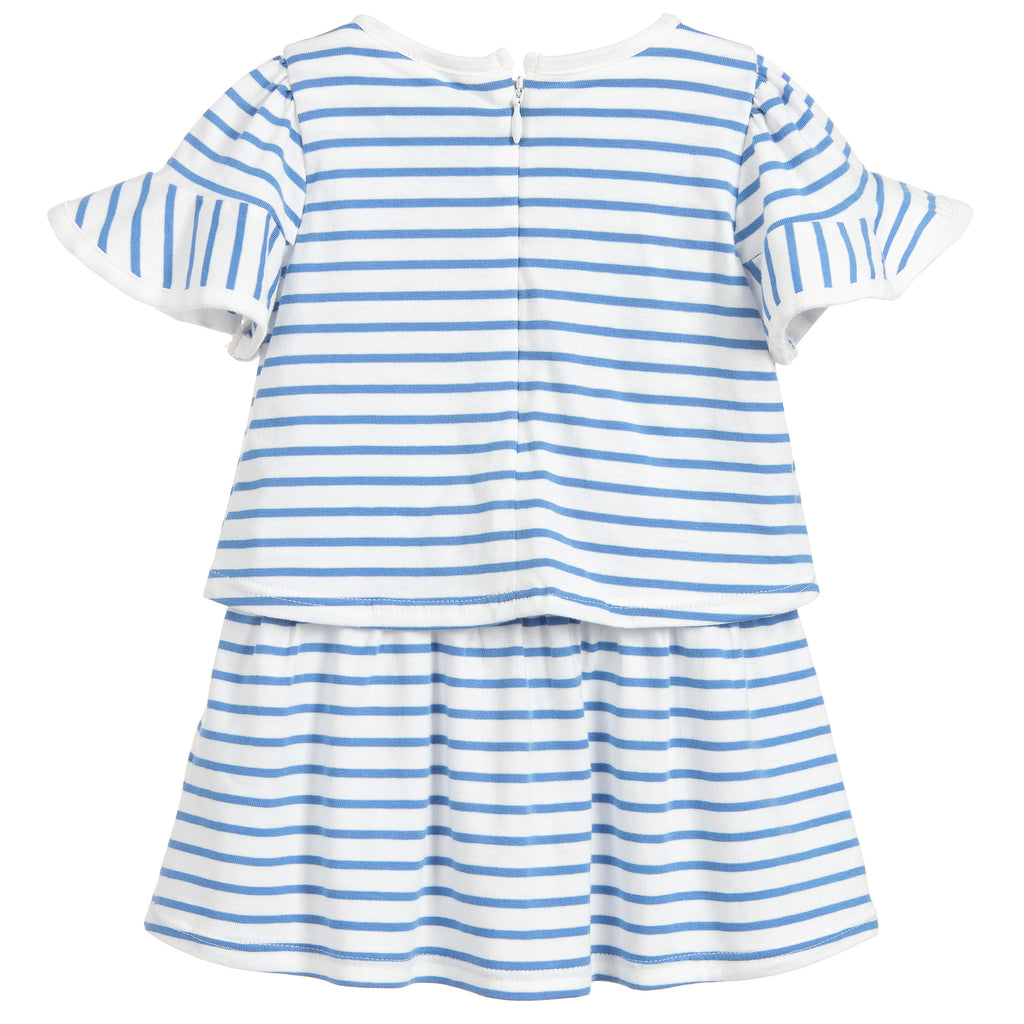 Baby Girls Light Blue Striped Dress