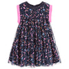 Girls Blue and Pink 'Chiffon' Dress (Mini-Me)