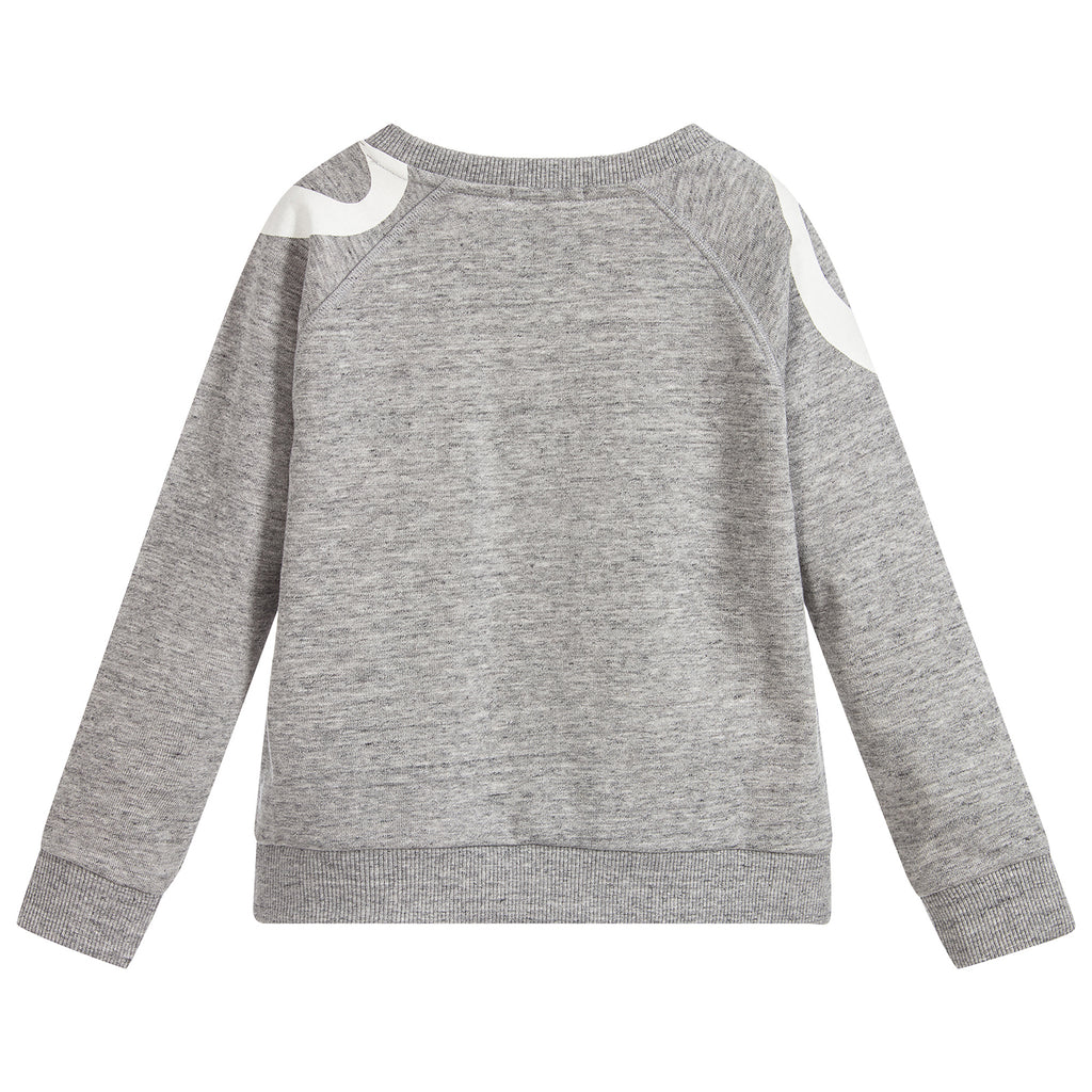 Girls Grey Logo Sweatshirt (Mini-Me)