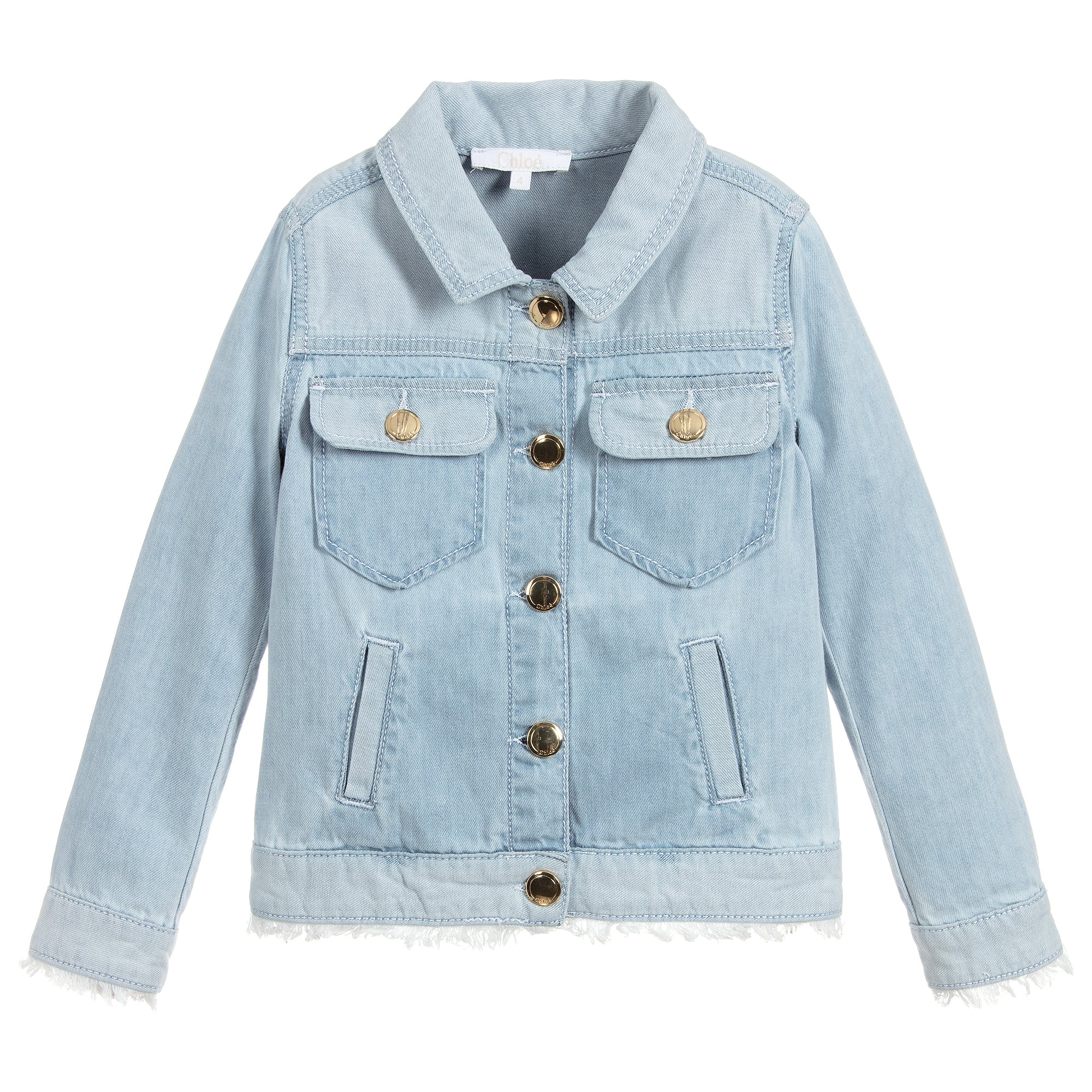 Chloé Girls Light Blue Denim Jacket (Mini-Me) – Petit New York