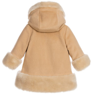 Chloe Baby Girls Fancy Beige Wool Coat – Petit New York