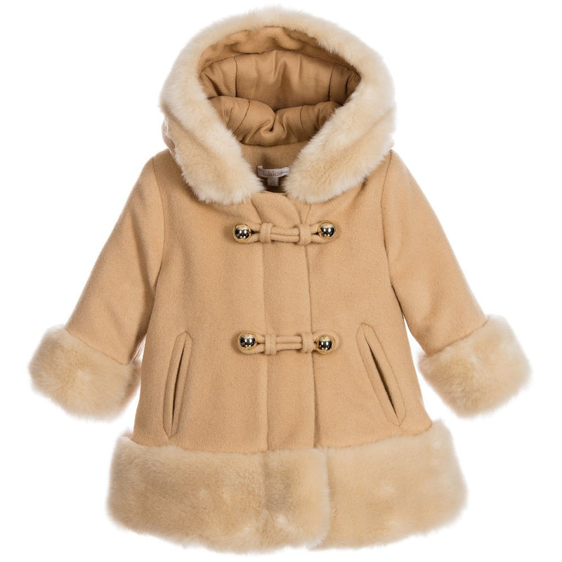 Chloe Baby Girls Fancy Beige Wool Coat – Petit New York
