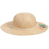Chloe Girls Beige Straw Sun Hat Girls Hats, Scarves & Gloves Chloé [Petit_New_York]