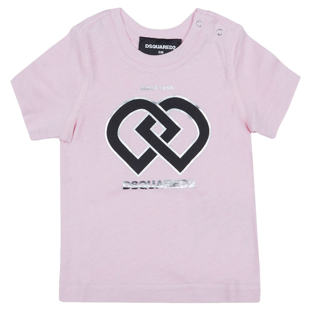 Intuïtie klein Bloeien Dsquared2 Baby Girls Pink 'DD' T-shirt – Petit New York