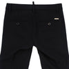 Boys Sleek Black Wool Pants