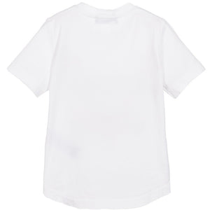 Dsquared2 Boys White Logo T-shirt Boys T-shirts Dsquared2 [Petit_New_York]