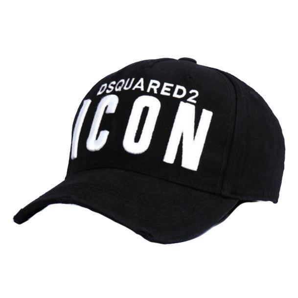 Dsquared2 Boys Black 'Icon' Cap Boys Hats, Scarves & Gloves Dsquared2 [Petit_New_York]