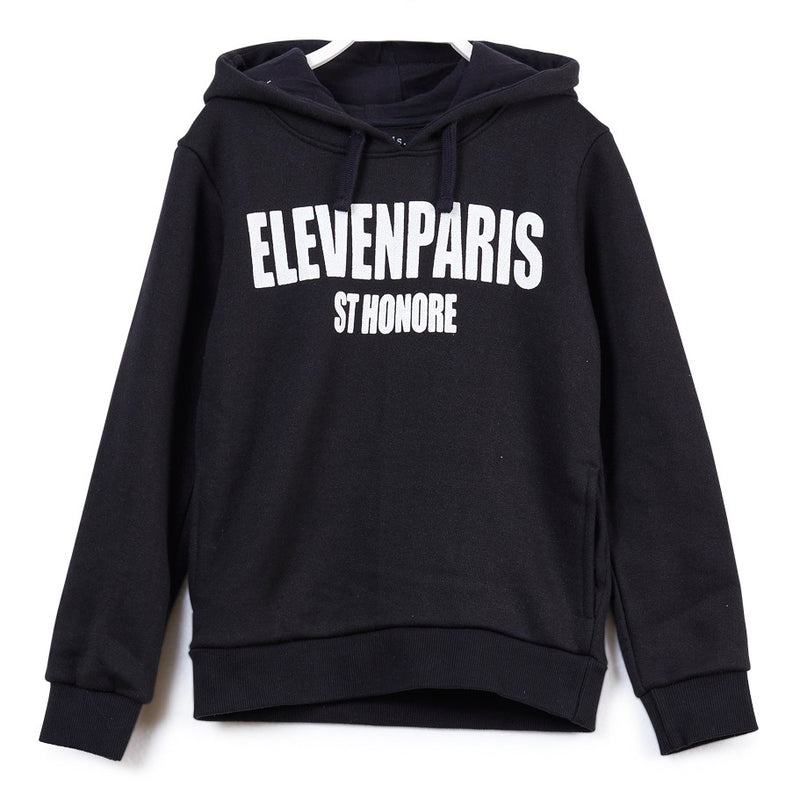 Eleven Paris Black and White Logo Sweatshirt Hoodie (unisex)