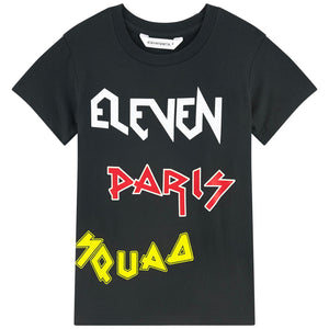 Eleven Paris Black with Colorful Logo T-shirt (unisex)