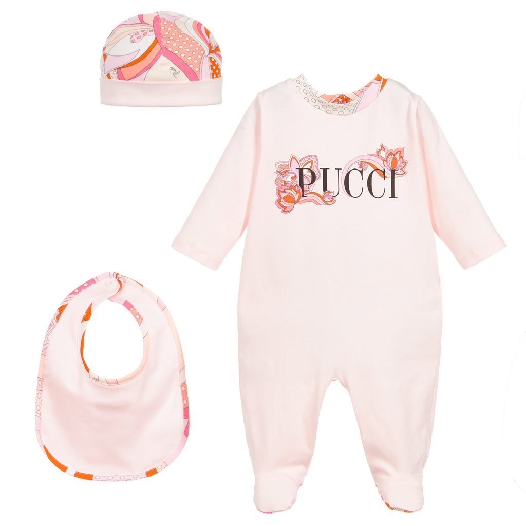 Emilio Pucci Junior Outlet: blanket set for kids - White  Emilio Pucci  Junior blanket set PS0138P0264 online at