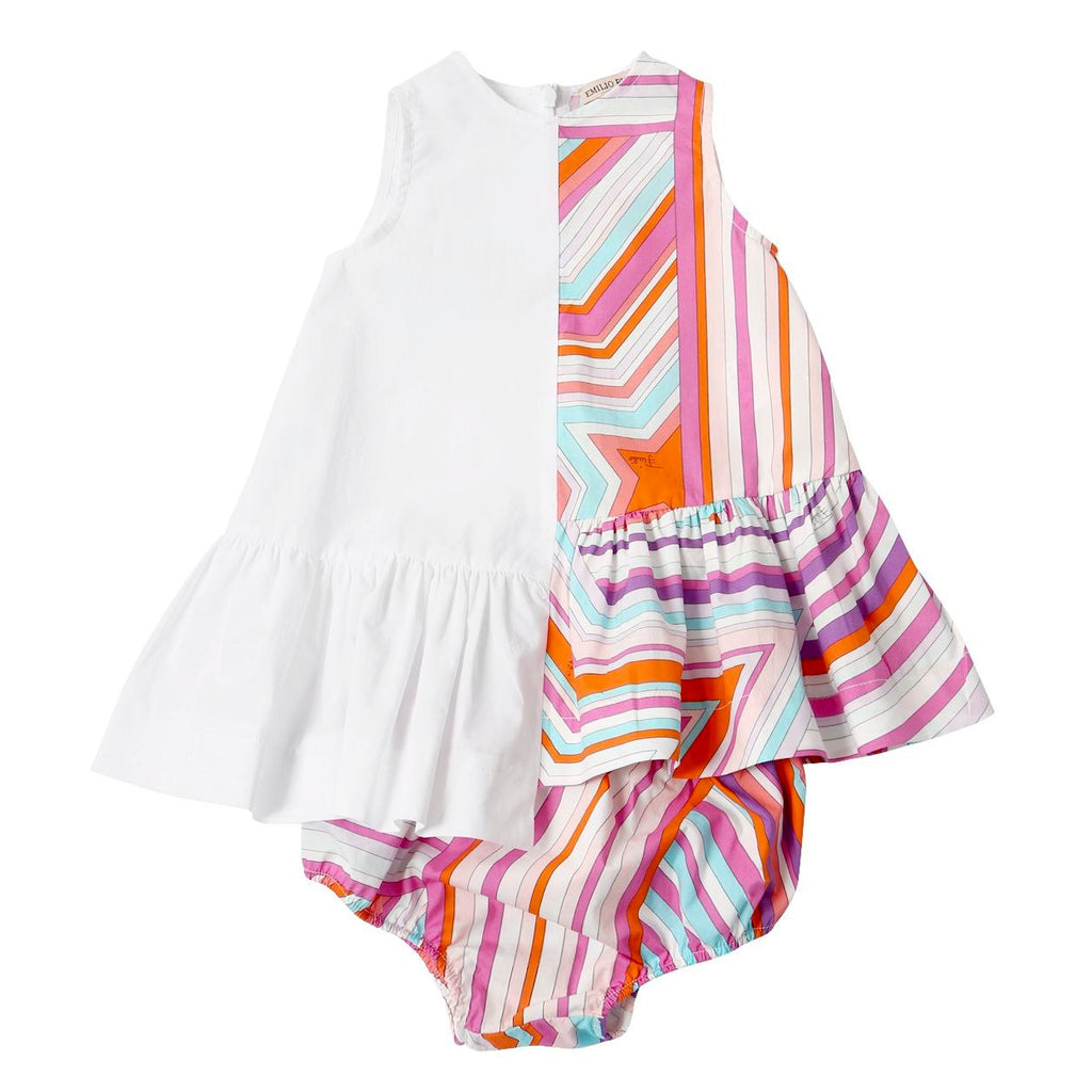 Baby Girls Colorful Dress with Diaper Cover