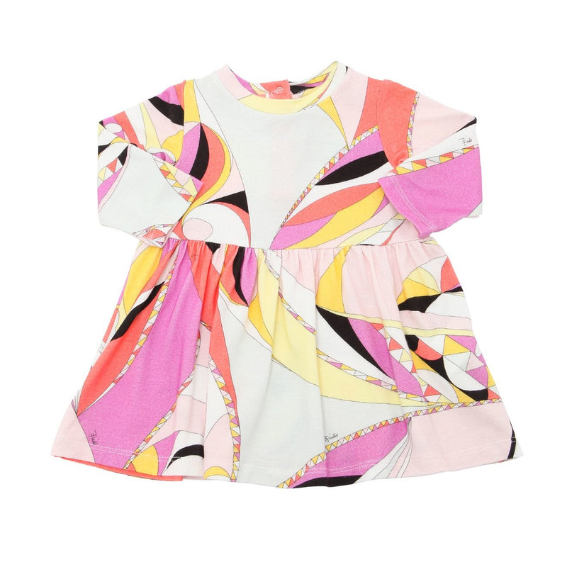 Baby Girls Colorful Printed Flared Dress