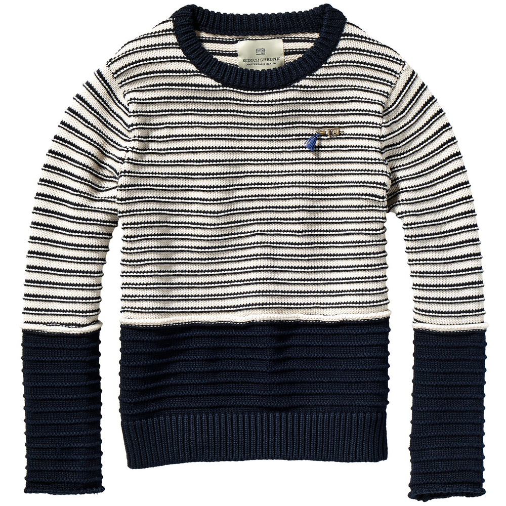 Scotch Soda Boys Striped Knit Sweater Petit New York