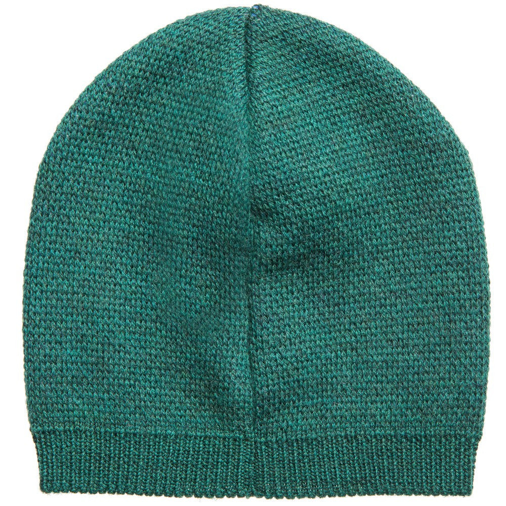 Fendi Boys Green 'Monster' Wool Hat Boys Hats, Scarves & Gloves Fendi [Petit_New_York]