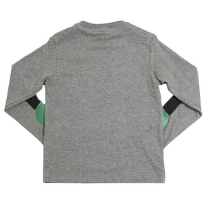 Fendi Boys Grey and Colorful 'Monster' Printed Logo T-shirt Boys T-shirts Fendi [Petit_New_York]