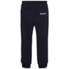 Fendi Boys Navy Sweatpants with Logo Patch Boys Pants Fendi [Petit_New_York]