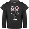 Fendi Girls Black Luxury Sweater with Beads Girls Sweaters & Sweatshirts Fendi [Petit_New_York]