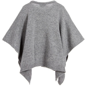 Fendi Girls Cashmere/Wool 'Monster Robot' Poncho Girls Sweaters & Sweatshirts Fendi [Petit_New_York]