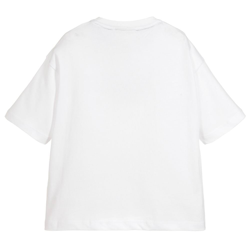 Unisex Fendi Mania x FILA White Logo T-shirt (unisex)