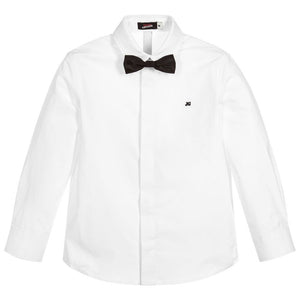Junior Gaultier Boys White Fancy Shirt 6 year / White