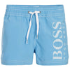 Hugo Boss Baby Boys Blue Logo Swim Shorts Baby Swimwear Boss Hugo Boss [Petit_New_York]