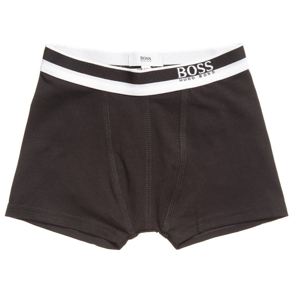 Hugo Boss Boys Set of Three Boxer Shorts [Black/Grey/White] – Petit New ...