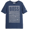 Hugo Boss Boys Blue Surfer Print T-shirt Boys T-shirts Boss Hugo Boss [Petit_New_York]