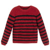 IKKS Girls Red and Blue Striped Sweater