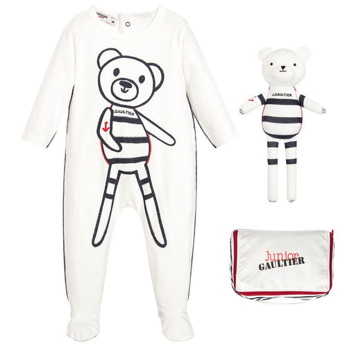 Junior Gaultier Baby Nautical Two-piece Gift Set