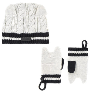 Karl Lagerfeld Baby Choupette Hat and Mittens Set Baby Hats, Scarves & Gloves Karl Lagerfeld Kids [Petit_New_York]