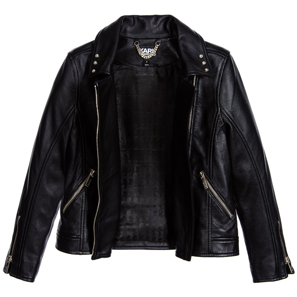 Buy Elife Girls Fashion PU Leather Motorcycle Jacket Children's Outerwear  Slim Coat 2-12 Years Online at desertcartINDIA
