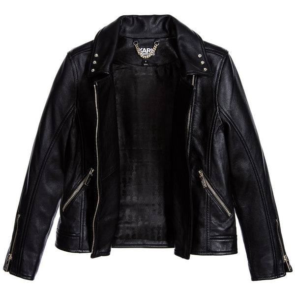 Karl Lagerfeld Girls Leather Biker Jacket – Petit New York