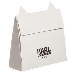 Karl Lagerfeld Baby 'Snowy Kitten' Romper & Bib Gift Set Baby Rompers & Onesies Karl Lagerfeld Kids [Petit_New_York]