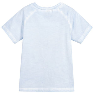 Karl Lagerfeld Boys Powder Blue Print T-Shirt Boys T-shirts Karl Lagerfeld Kids [Petit_New_York]