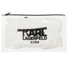 Karl Lagerfeld Girls White Pleated Swimsuit Girls Swimwear Karl Lagerfeld Kids [Petit_New_York]