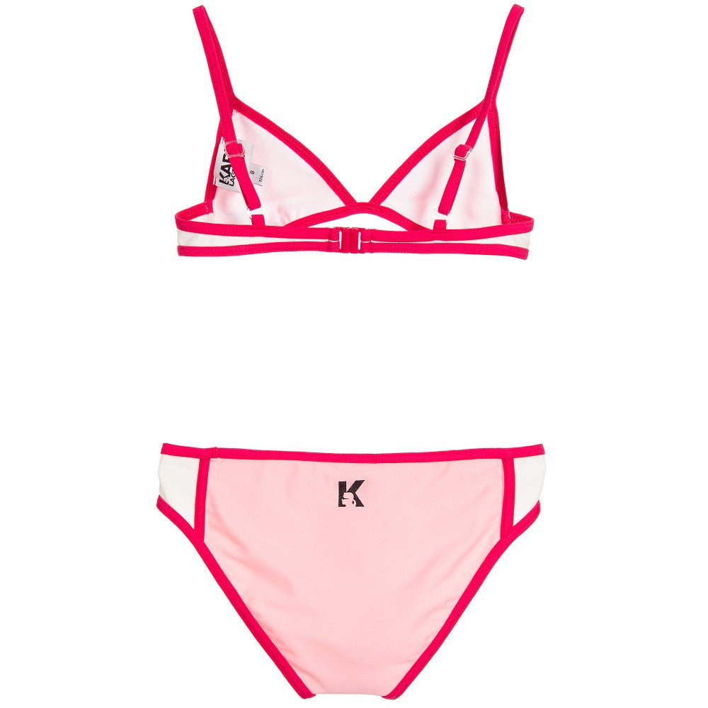 Karl Lagerfeld Girls Pink Bikini Girls Swimwear Karl Lagerfeld Kids [Petit_New_York]