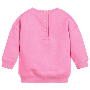 Kenzo Girls 'Eye' Pink Sweatshirt (Mini-Me) Girls Sweaters & Sweatshirts Kenzo Paris [Petit_New_York]