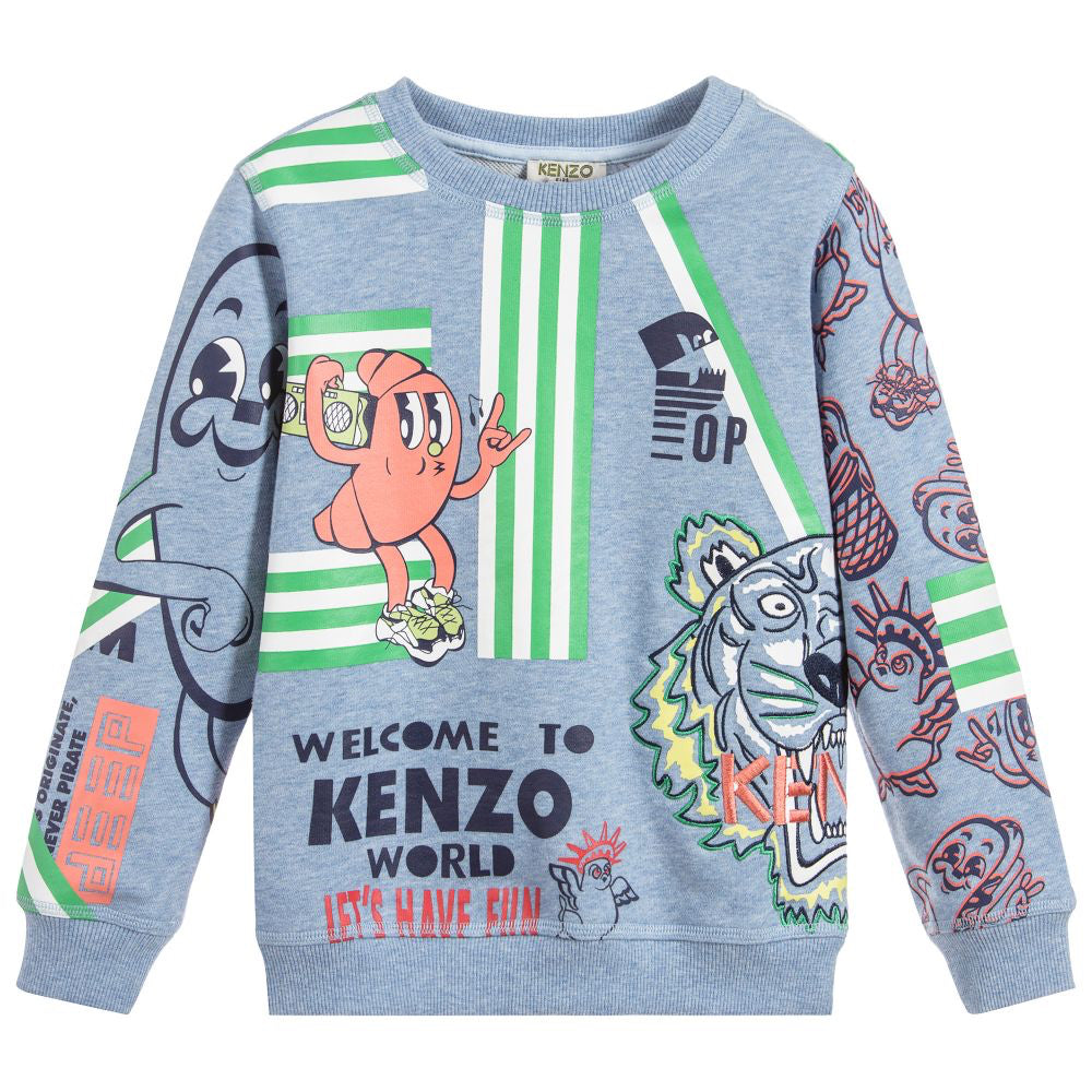 Kenzo Baby Boys Colorful \'Food Fiesta\' Tiger Sweatshirt (Mini-Me) – Petit  New York