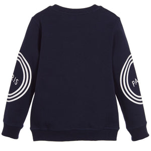 Kenzo Boys Navy Blue Logo Sweatshirt (Unisex) Boys Sweaters & Sweatshirts Kenzo Paris [Petit_New_York]