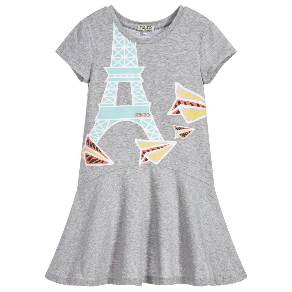 kenzo grey dress Kenzo Kenzo Logo Long Dress Pale Grey Women > Kenzo Logo