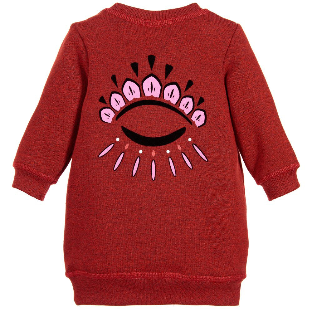 Reusachtig willekeurig Zenuw Kenzo Baby Girls Red Classic 'Eye' Sweater Dress – Petit New York
