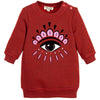 Kenzo Baby Girls Red Classic 'Eye' Sweater Dress Baby Sweaters & Sweatshirts Kenzo Paris [Petit_New_York]