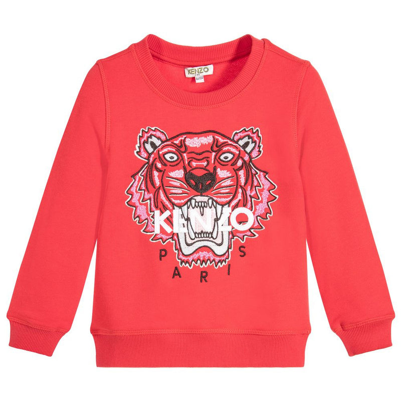 Kenzo Girls Red Tiger Sweatshirt (Mini-Me) – Petit New York